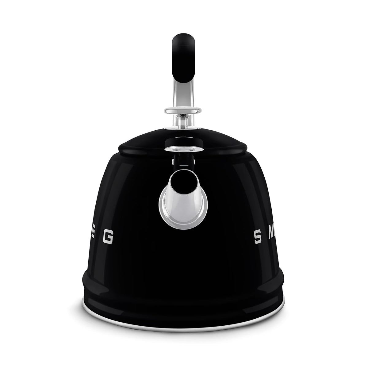 Whistling Kettle 2.3L Stainless Steel Silicone Handle Black