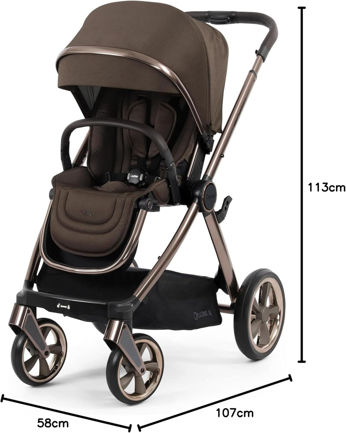 Babystyle Oyster 4 Stroller Chocolate Velvet
