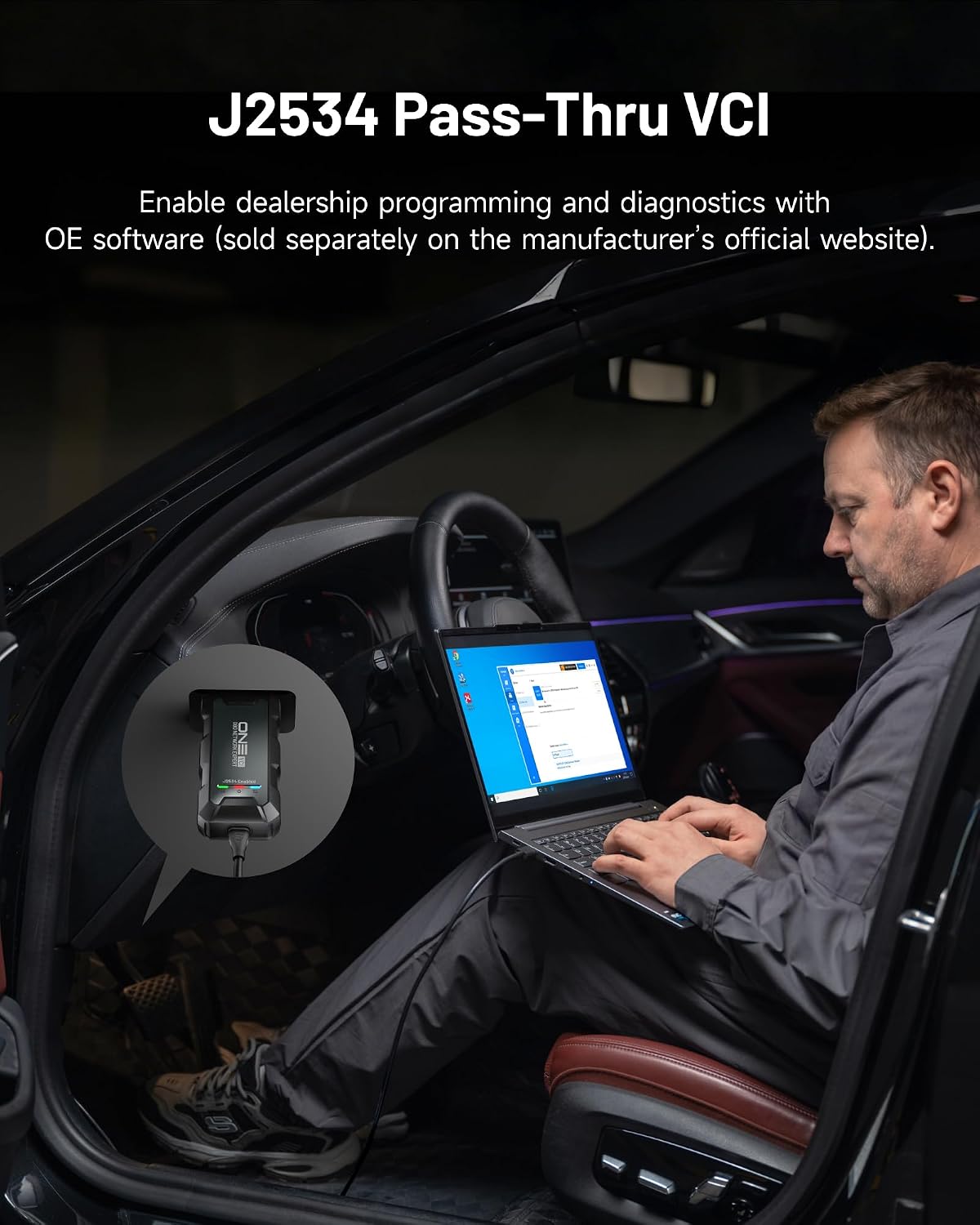 TOPDON ONE 10.1" Bidirectional OBD2 Scanner with J2534 Pass-Thru 900L-DGR